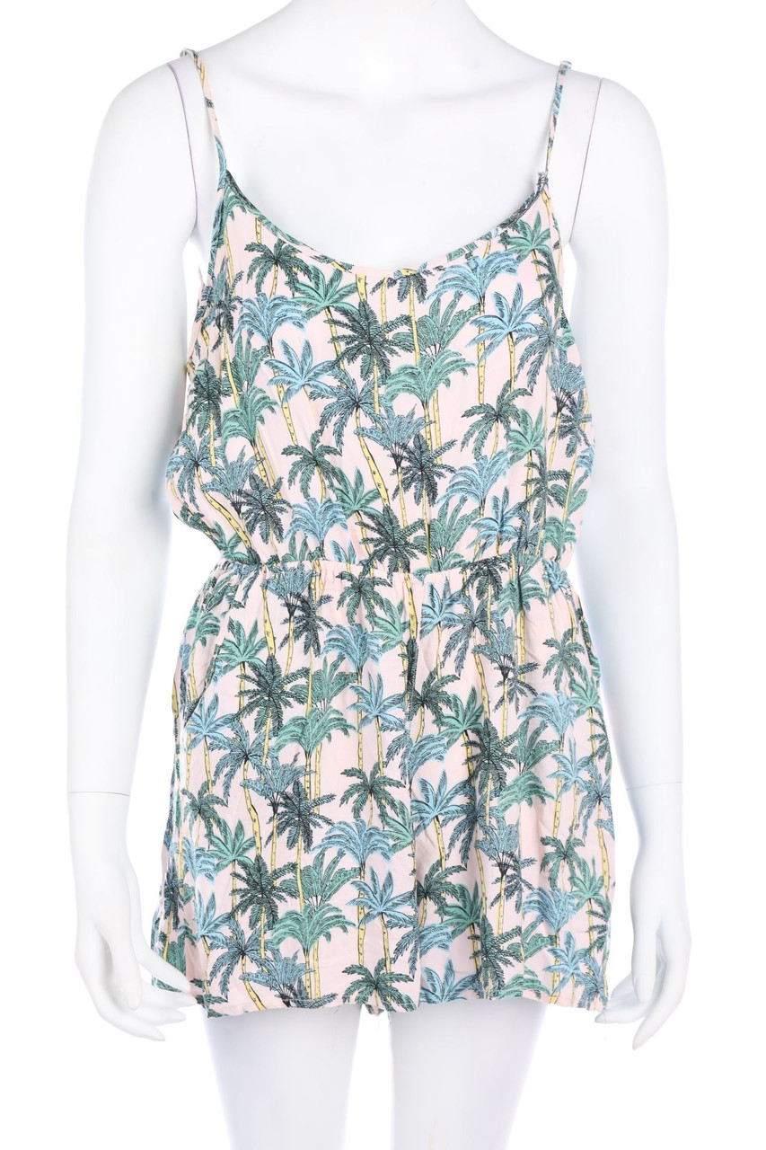 Amy & Ivy - Playsuit mit Tropical Print - L