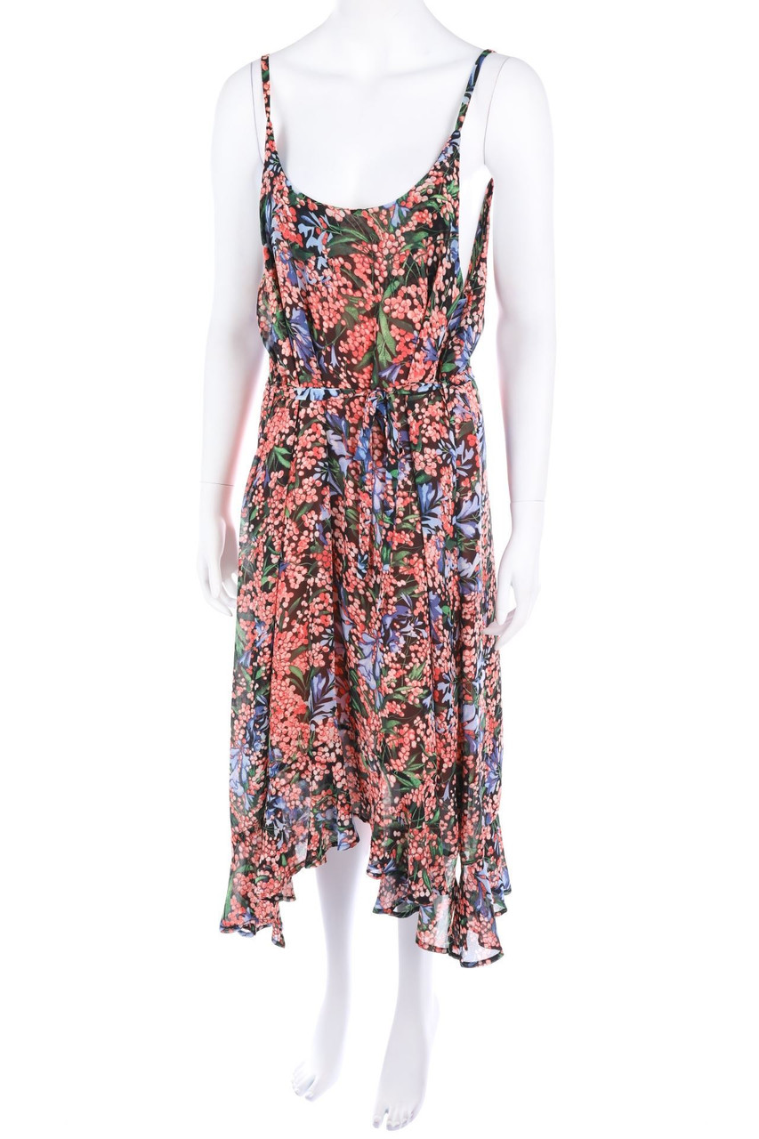 LILI SIDONIO x MOLLY BRACKEN - Midikleid mit asymmetrischem Schnitt zum Knoten - M