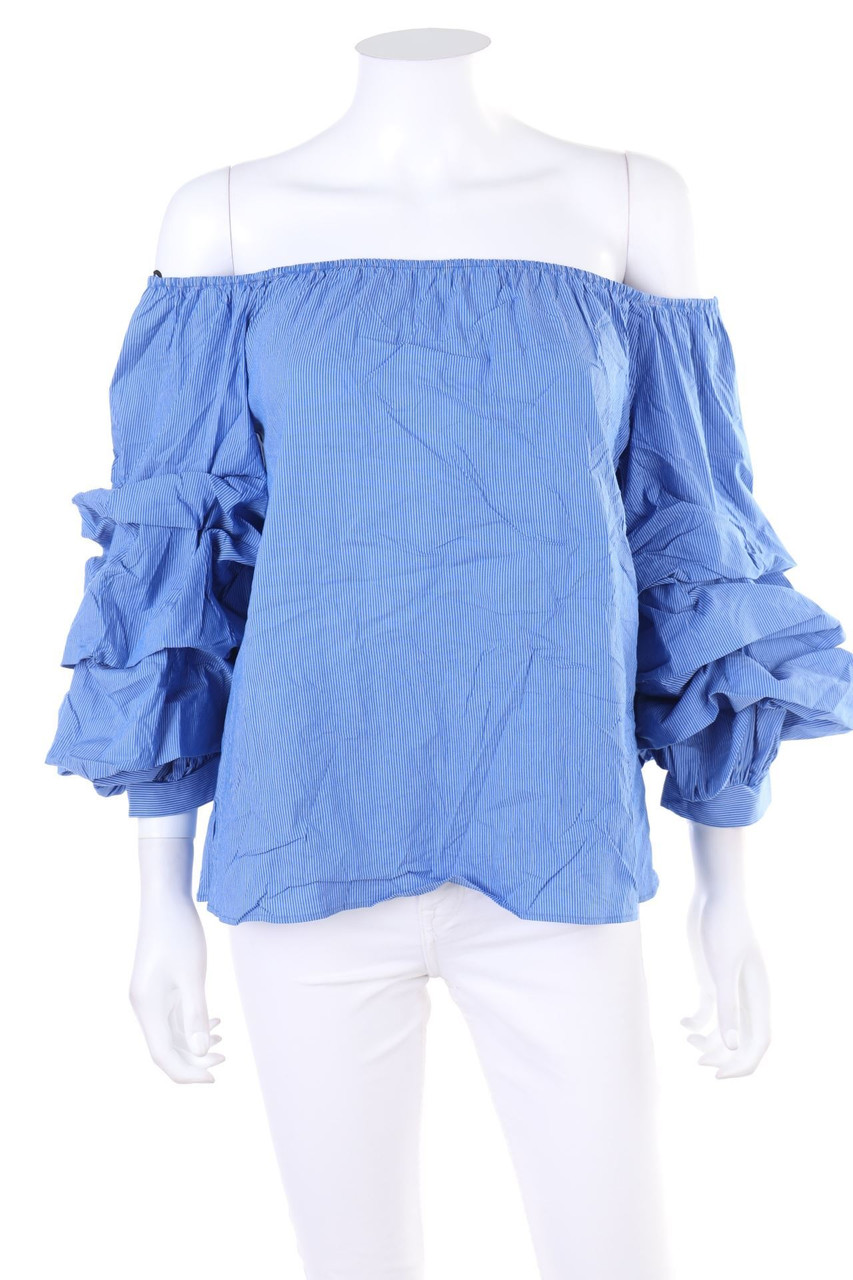 ZARA WOMAN - Bluse mit Puffärmeln - S