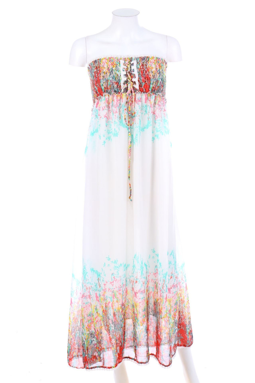 GD Golden Days Paris - Bandeau-Maxi-Kleid mit Schnürung - ONE SIZE