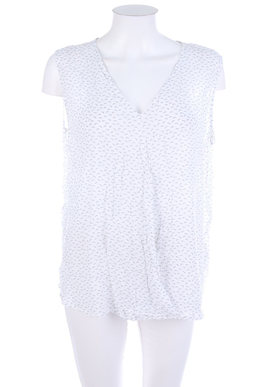 re.draft - Print-Blusentop aus Viskose - XL