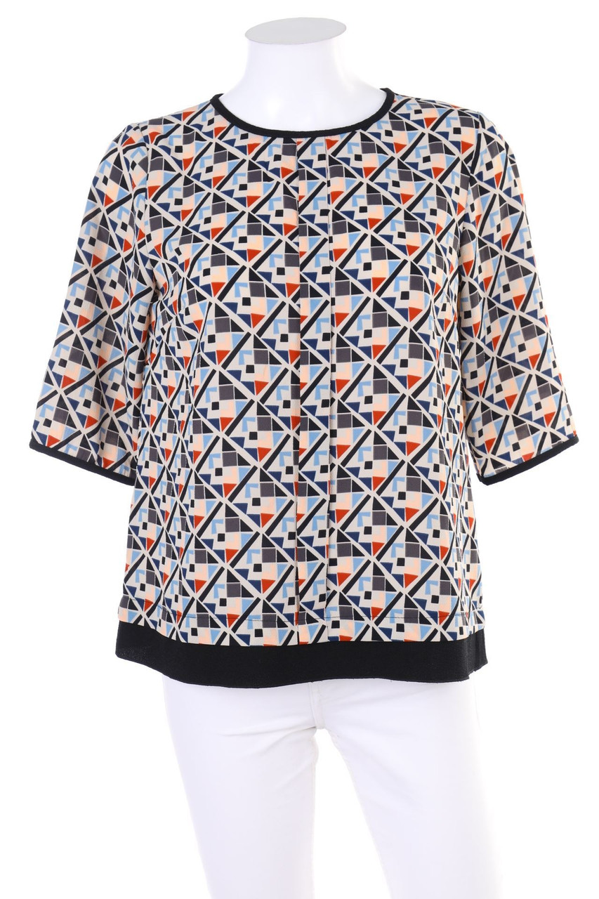 NUNA LIE - Bluse mit geometrischem Muster - S