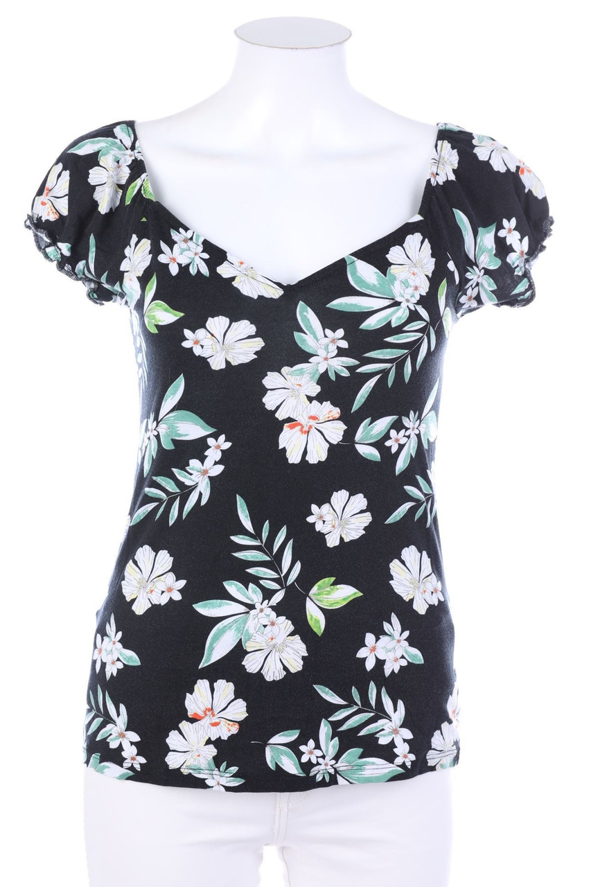 orsay - Kurzarm-Shirt mit Blumen-Print - S