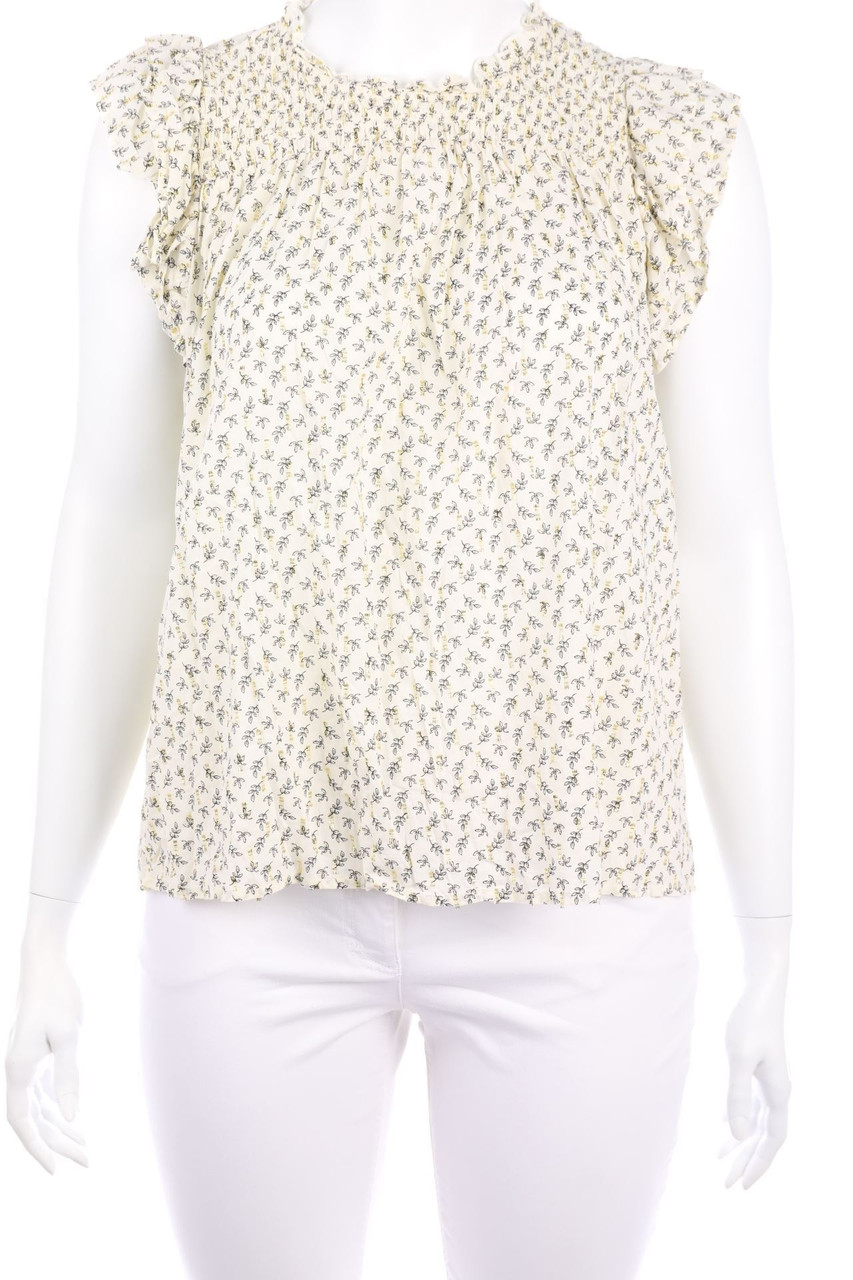 OLD NAVY - Kurzarm-Bluse mit Blumen-Print - XXL