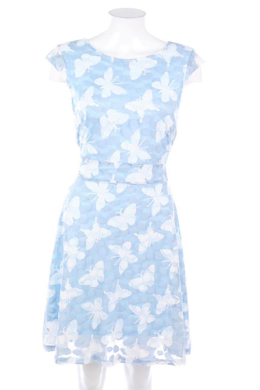 Apricot - Kleid aus Spitze - S