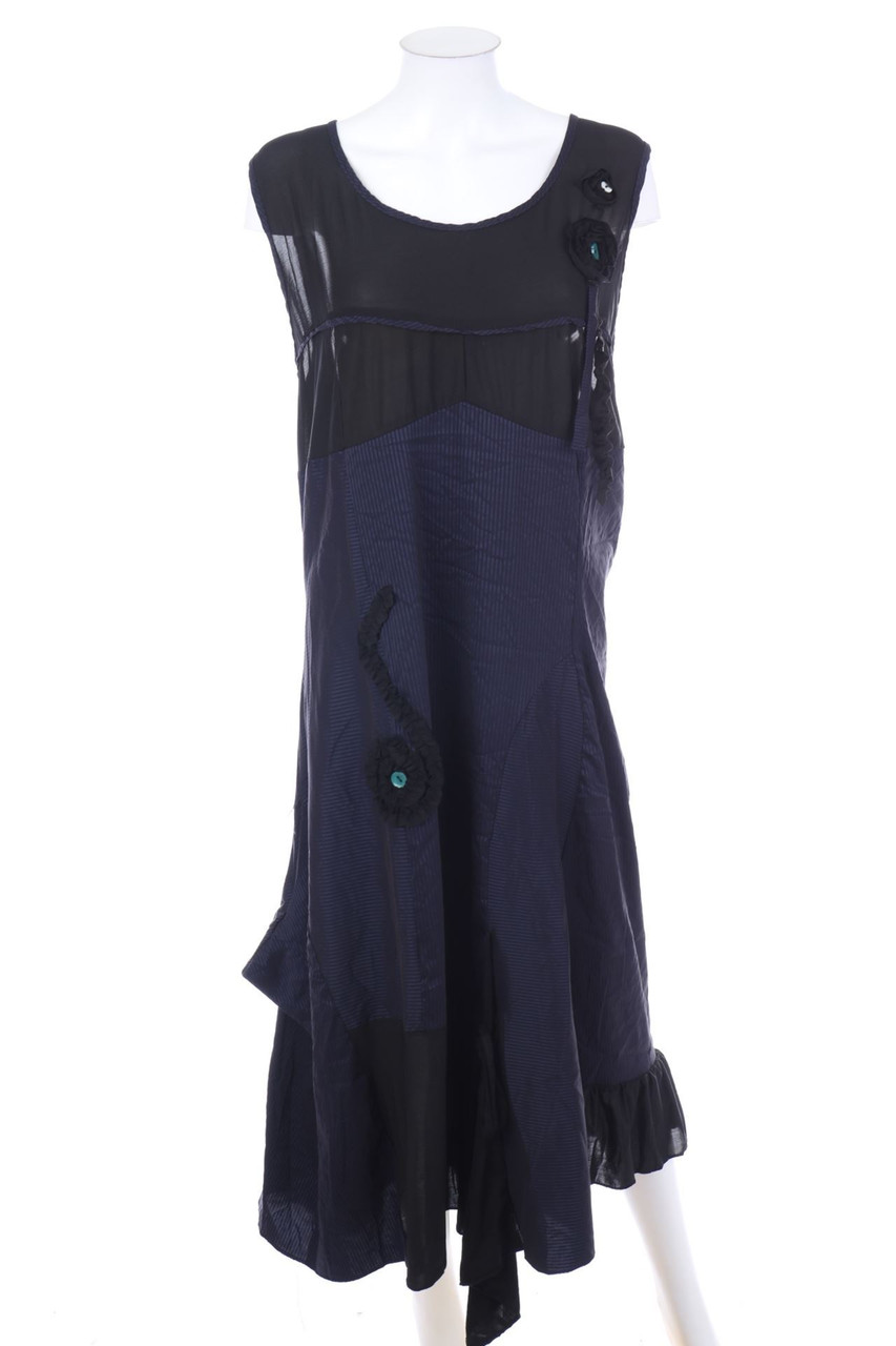 EVANNA - Midikleid mit Applikationen - XXL