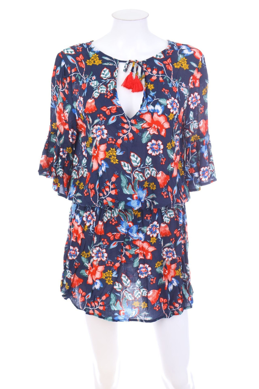 ESPRIT - Kleid mit Blumen-Print - M