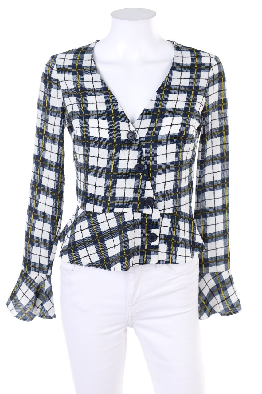 Miss Selfridge - Bluse mit Karo-Muster - D 32