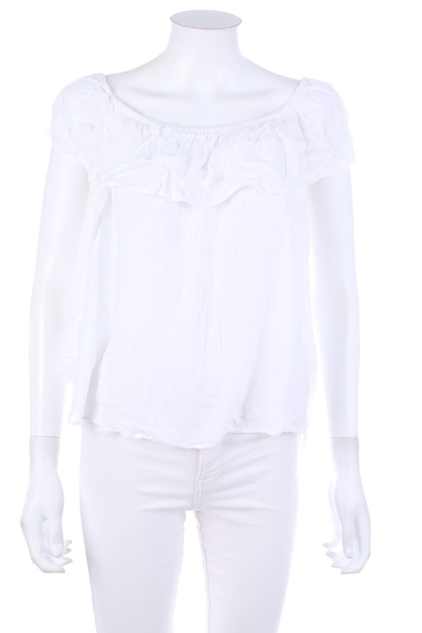 SPARKZ - Carmen-Bluse mit Volants - M