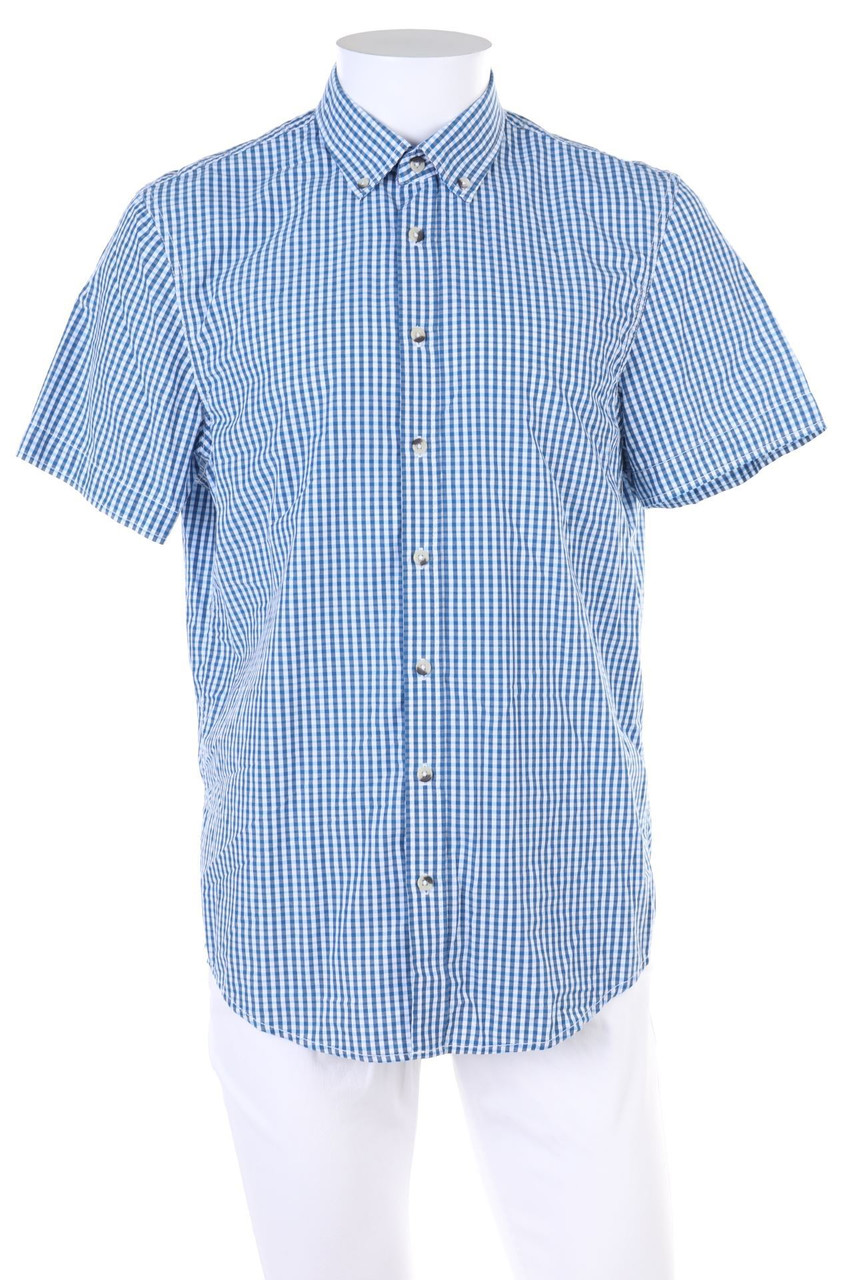 CANDA by C&A - Kurzarm-Hemd mit Karo-Muster - M