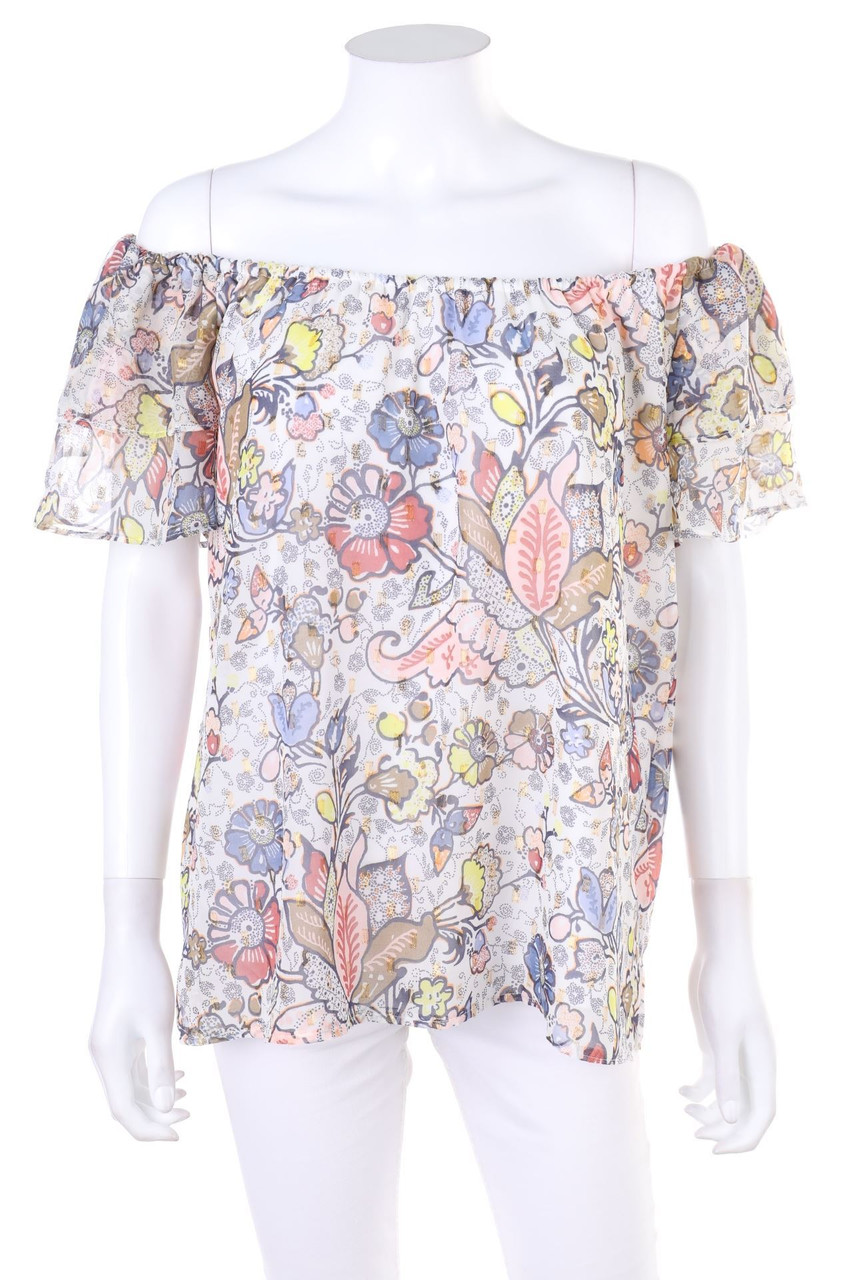 CANDA PREMIUM by C&A - Carmen-Bluse mit Glitzer - D 38