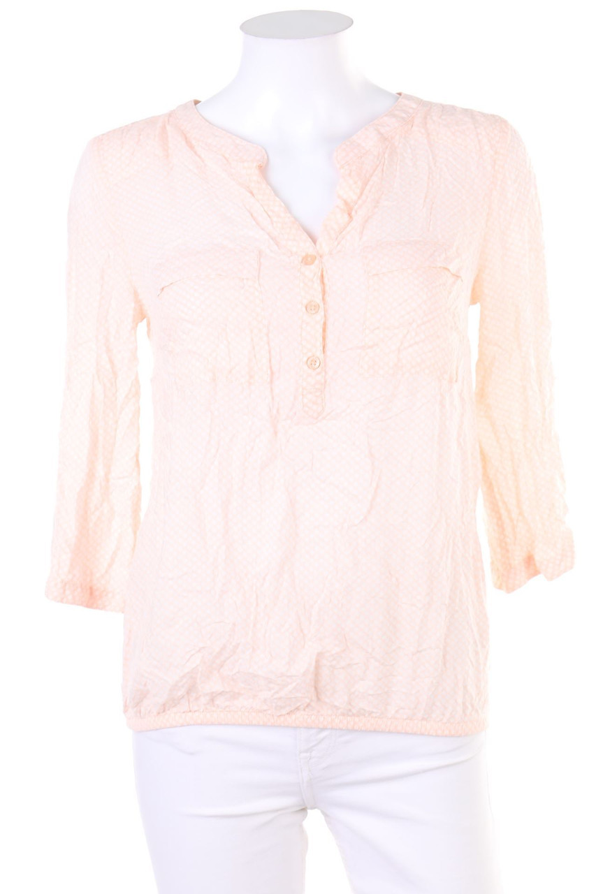 s.Oliver - Polka Dot-Bluse mit 3/4-Ärmel aus Viskose - D 34