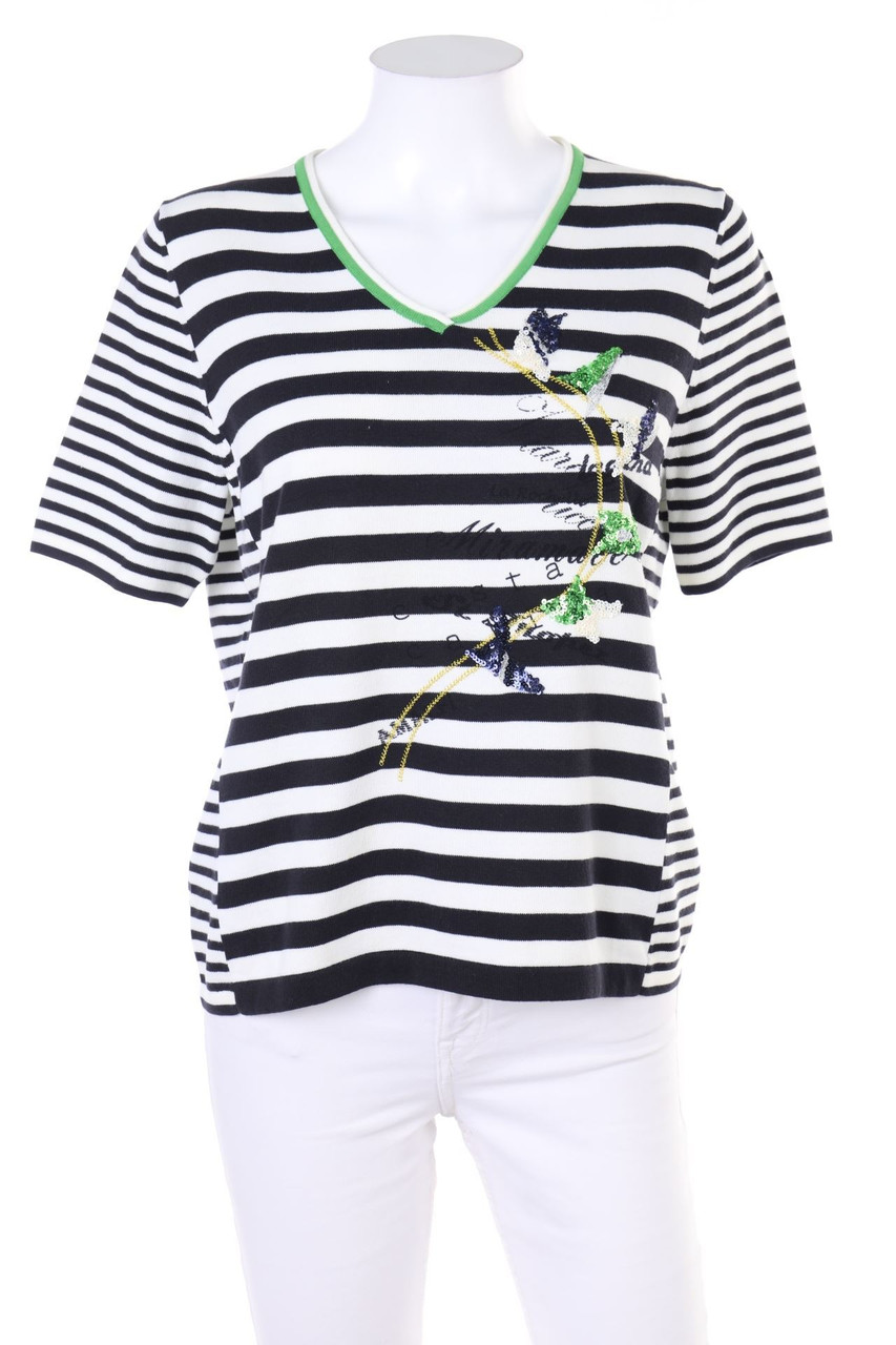 BASLER - Strick-Pullover mit Pailletten - D 40