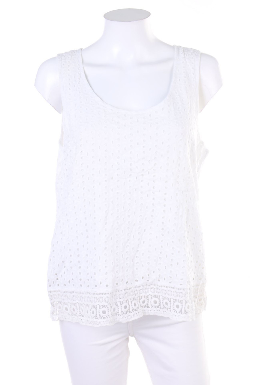 SURKANA - Blusentop mit Lochspitze - L