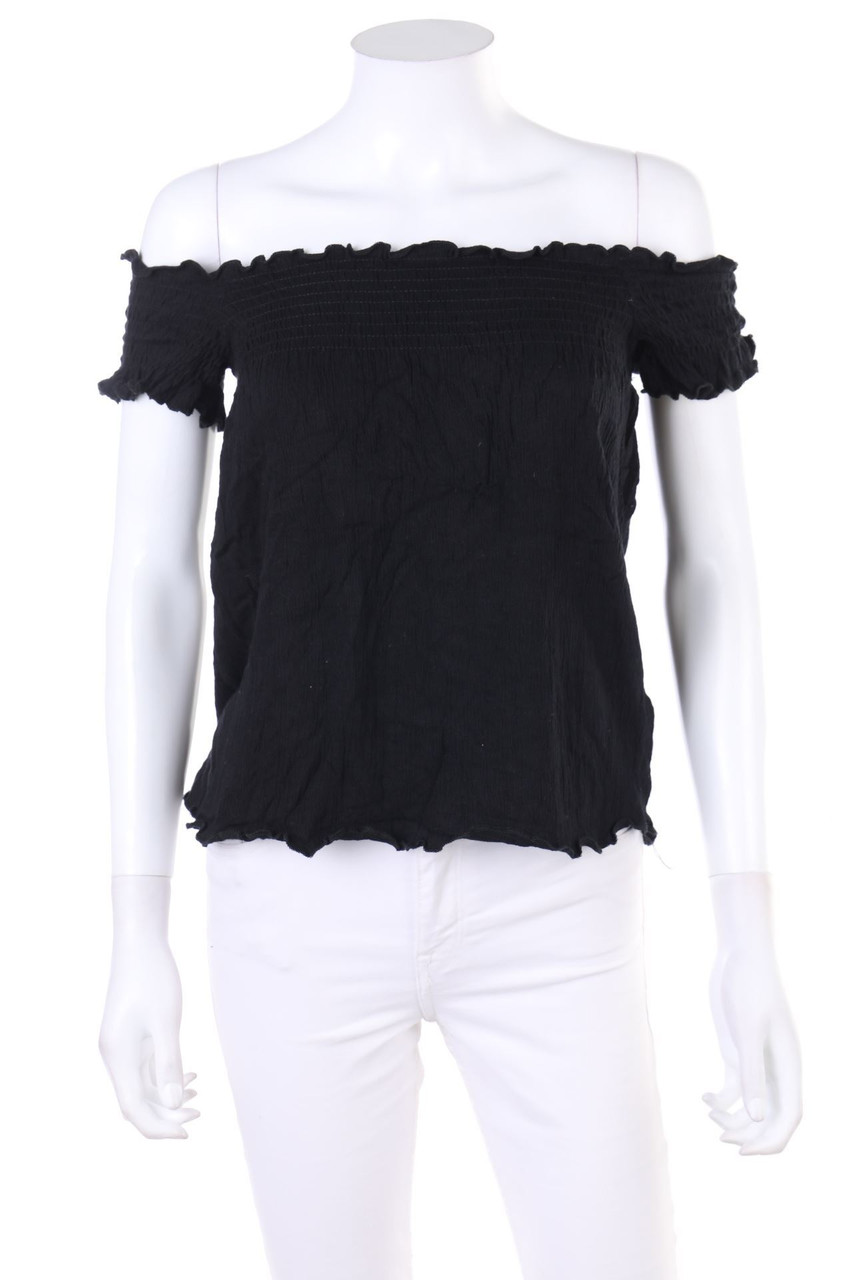 PULL&BEAR - Bluse mit Smok-Details - XS