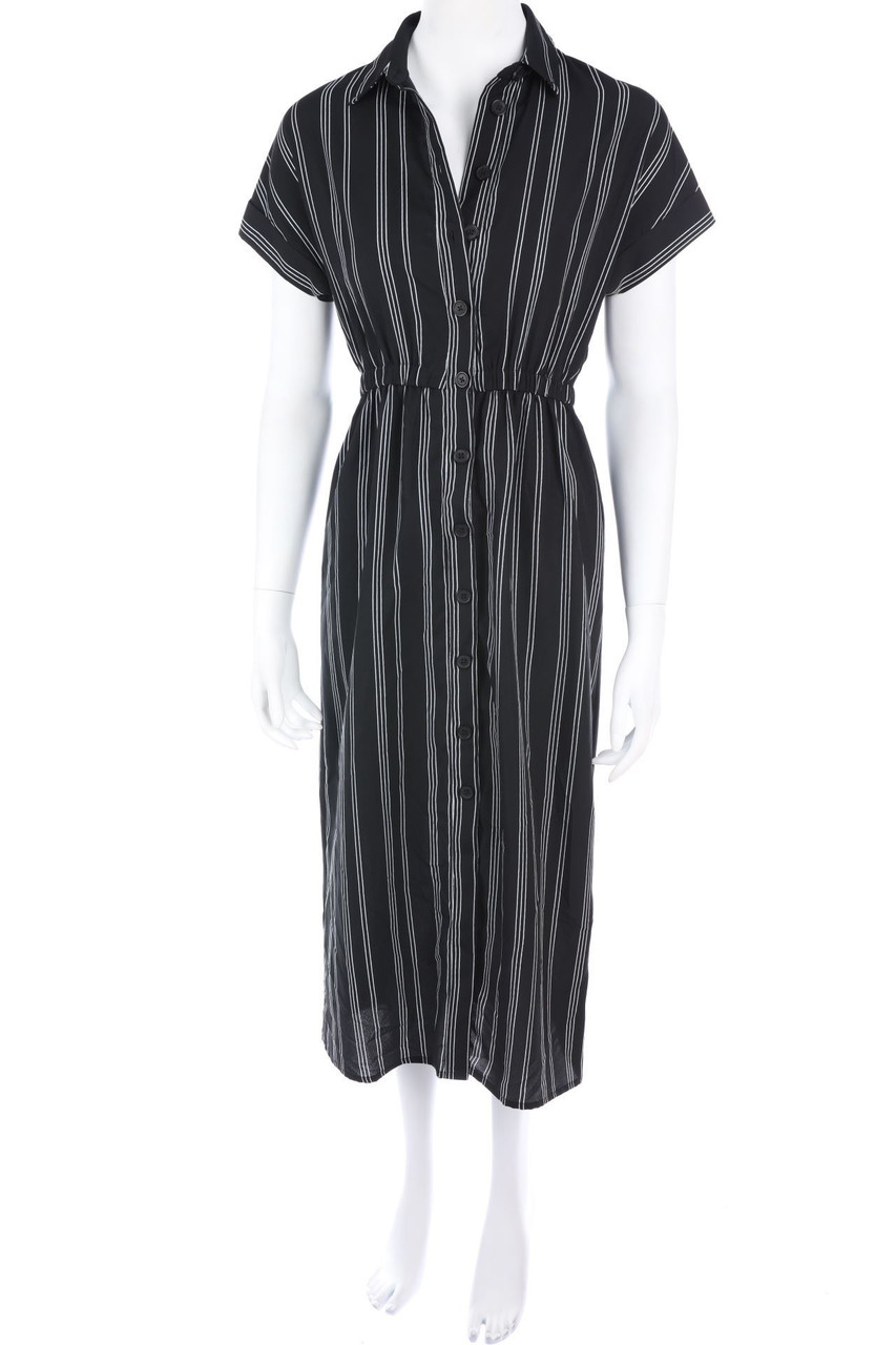 TERRANOVA - Maxi-Blusenkleid mit Streifen - XS