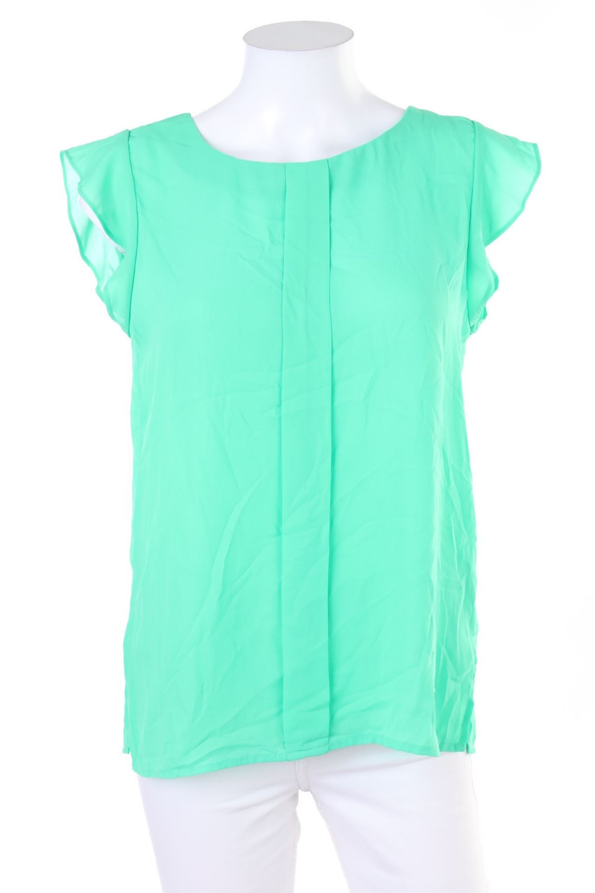 Top Secret - Kurzarm-Bluse mit Logo-Applikation - D 38