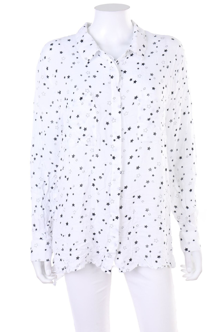 Ohne Label - Hemd-Bluse mit Print - S