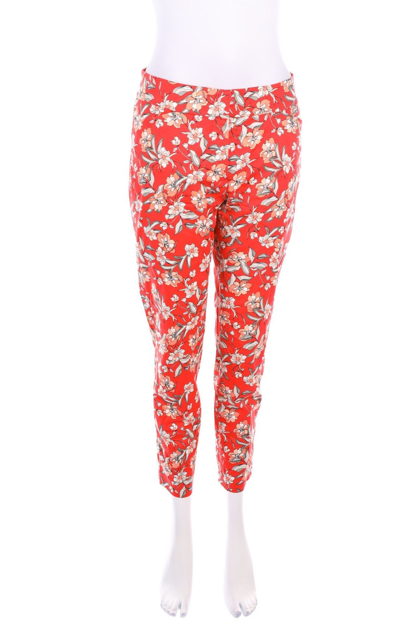 TAIFUN - Hose mit Blumen-Print - D 36