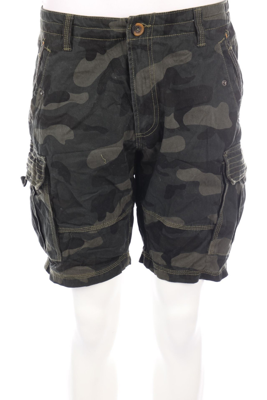 THREADBARE - Shorts mit Camouflage-Print - W34