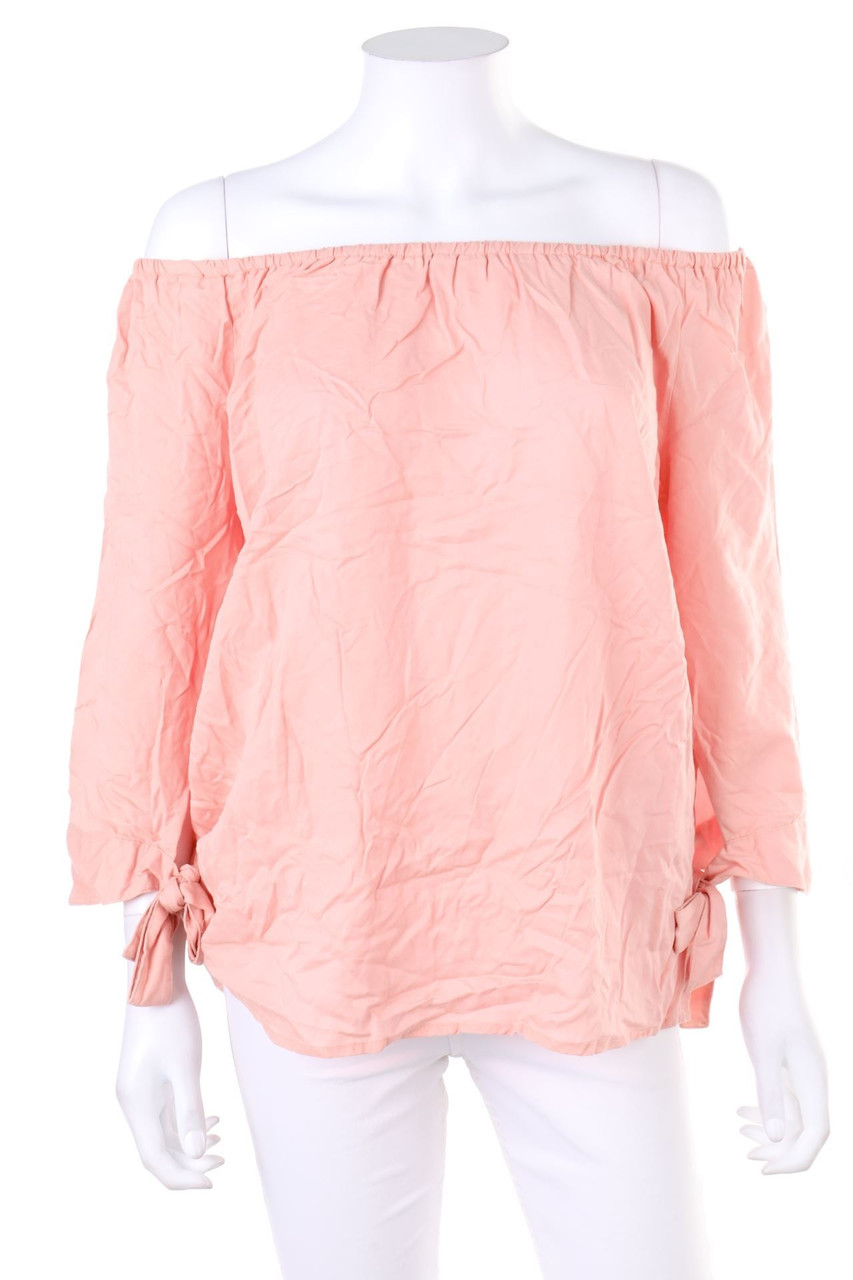 blue motion - Carmen-Bluse mit Schleife - M