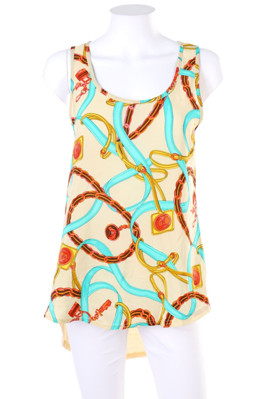 Ohne Label - Top mit Print - S