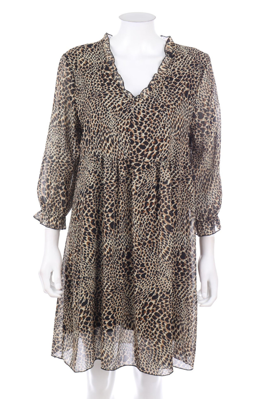 Ohne Label - Kleid mit Print - XL