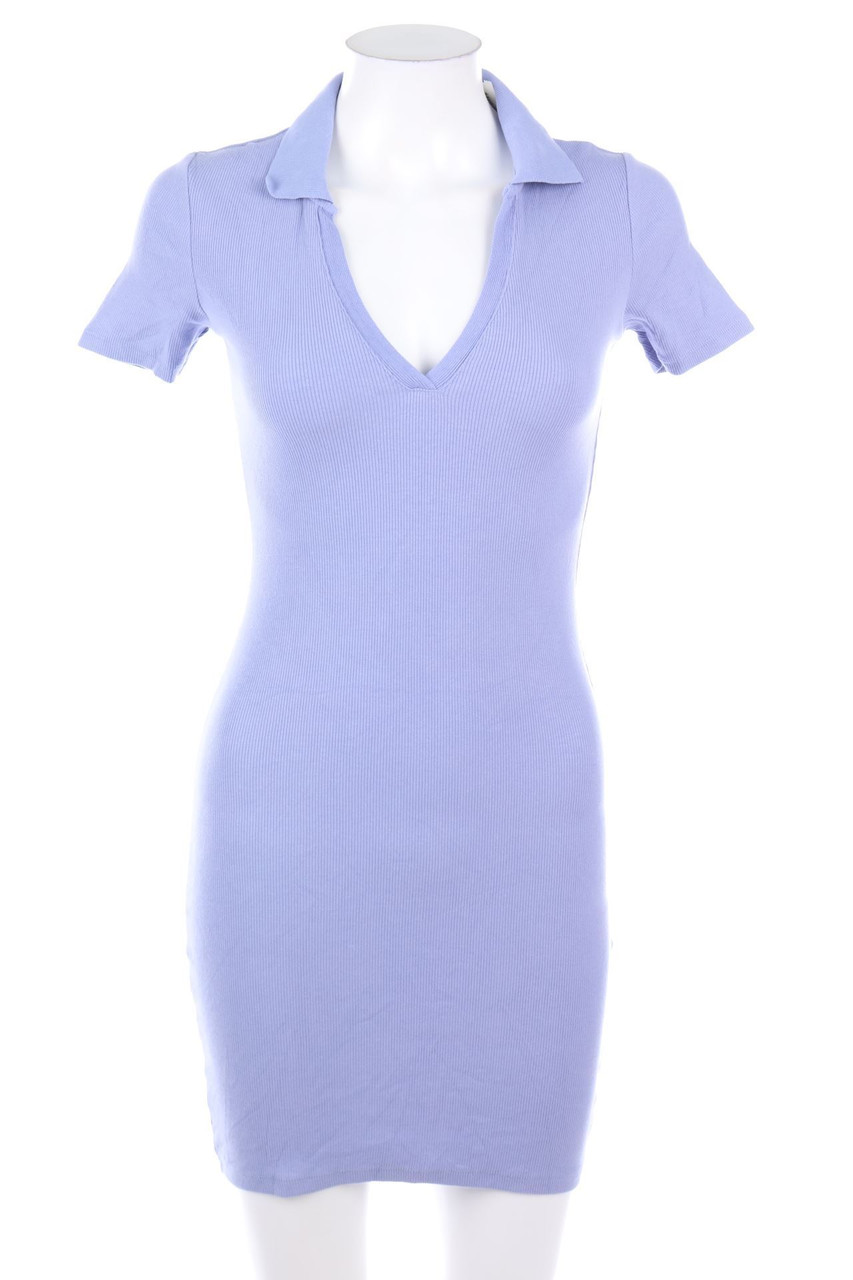 ZARA - Stretch-Kleid mit Kragen - S
