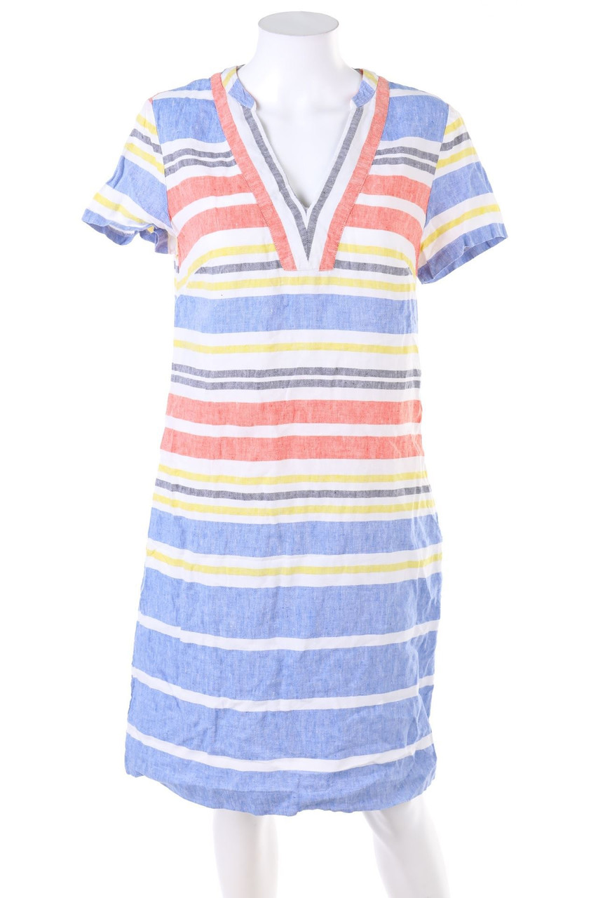Boden - Leinenkleid mit Streifen - D 38