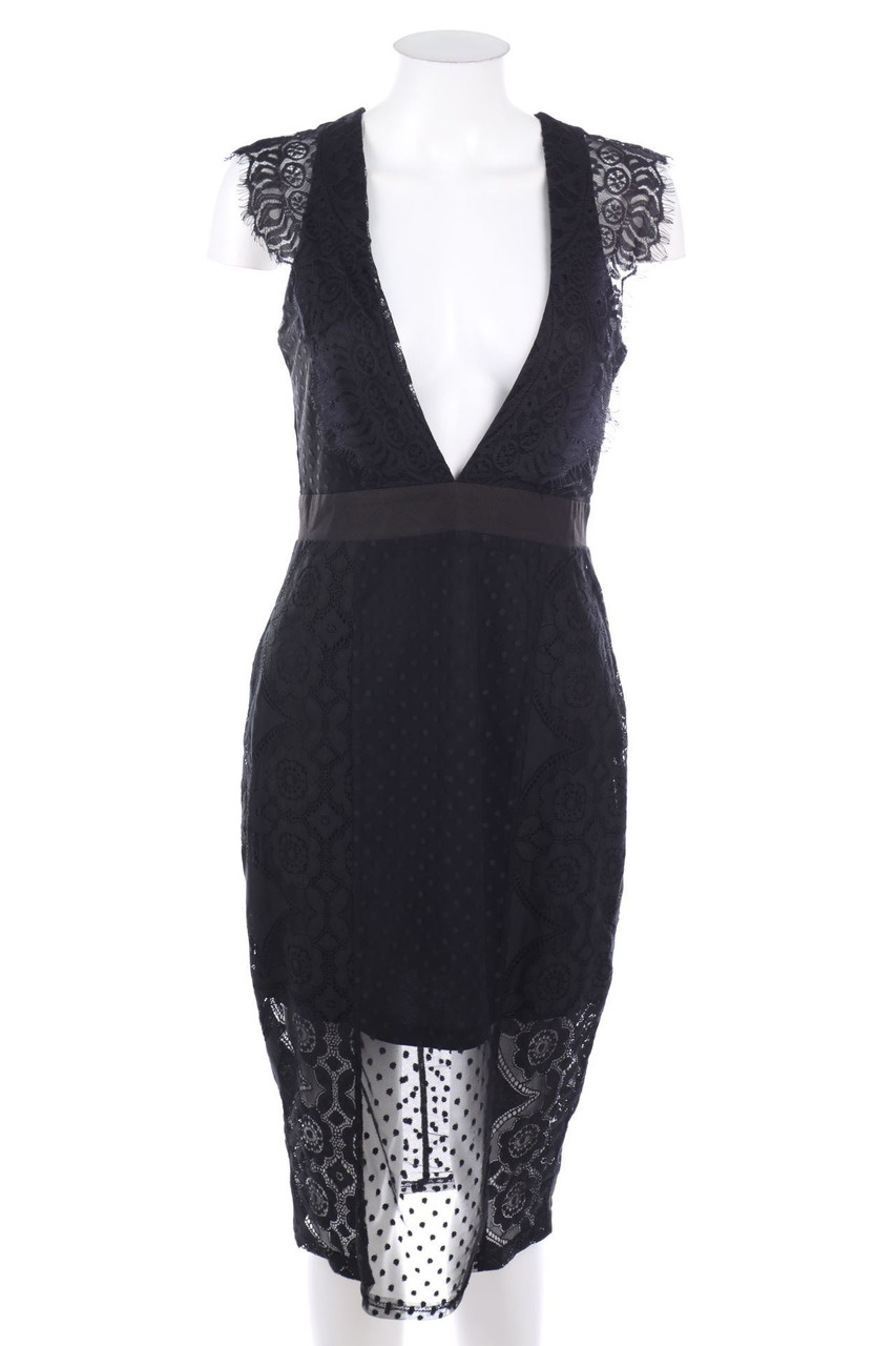 Boohoo - Abendkleid aus Spitze mit tiefem Ausschnitt - D 36