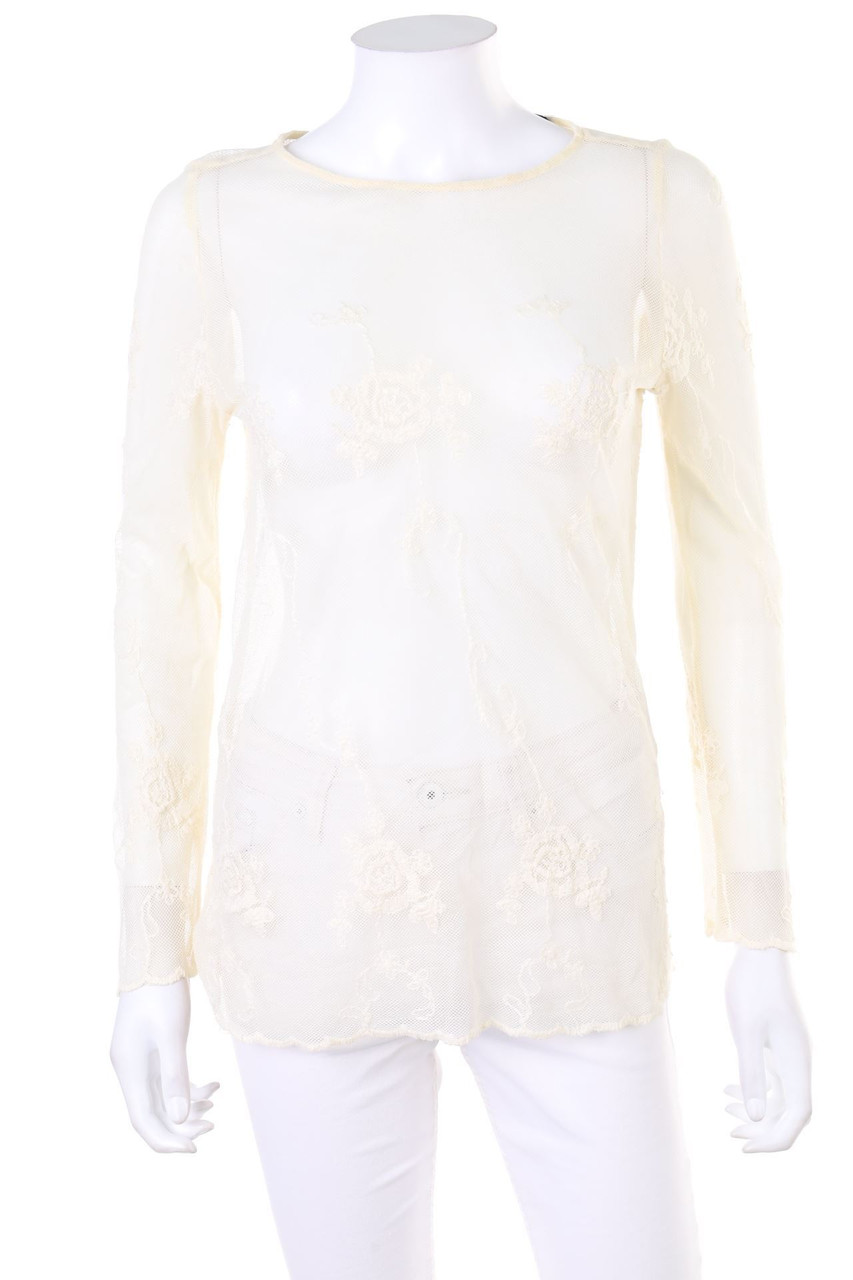 ZARA - Bluse aus Mesh - M