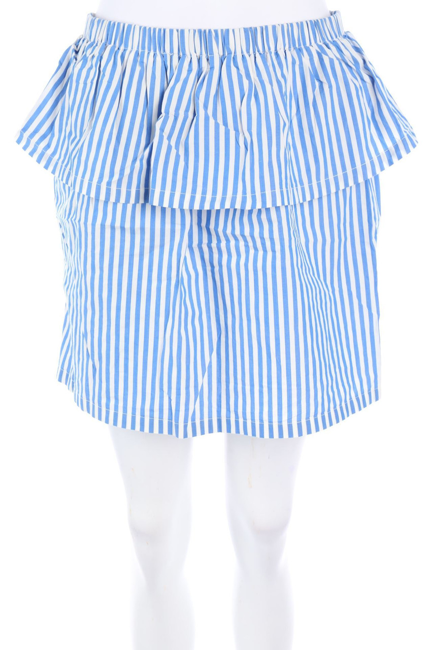 H&M - Streifen-Minirock mit Schößchen - D 36