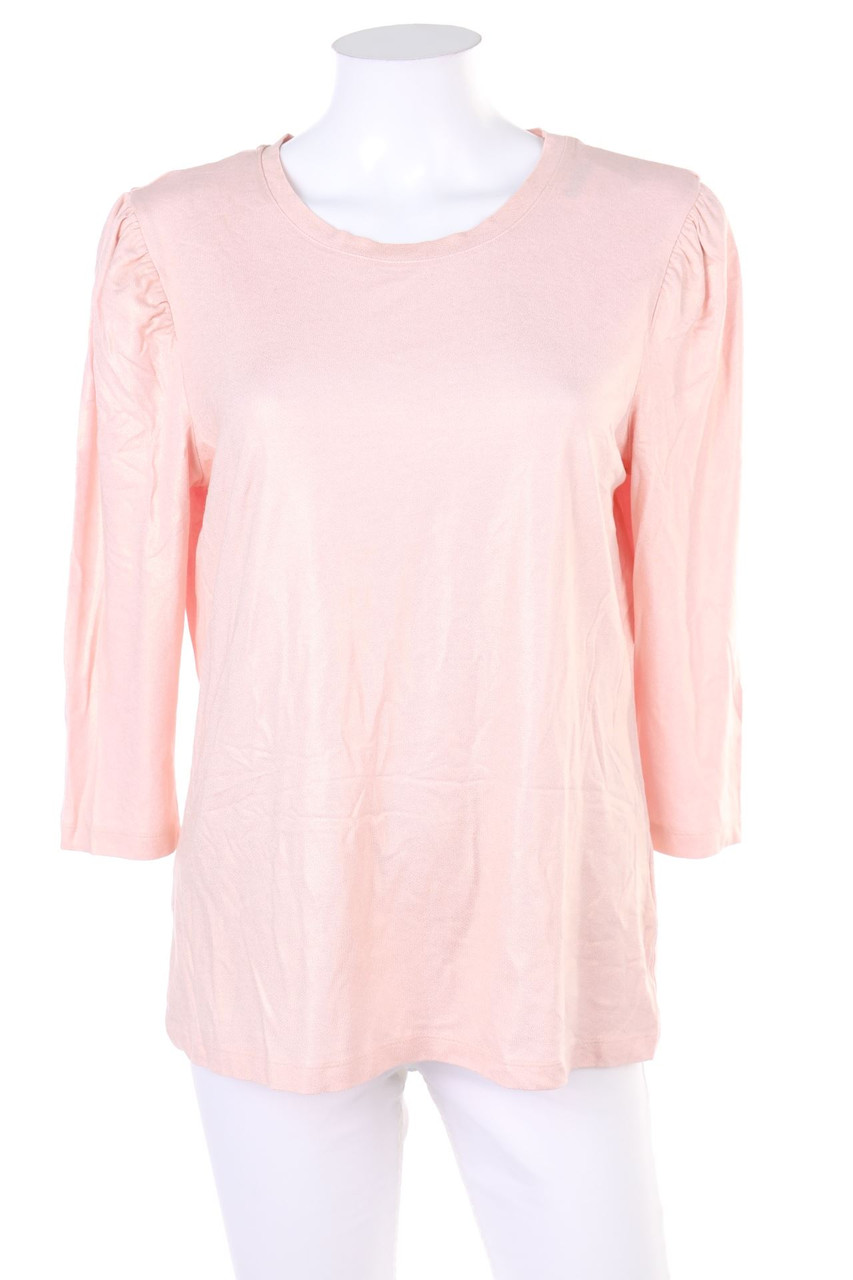 Ohne Label - 3/4-Arm-Shirt mit Metallic-Effekt - D 40