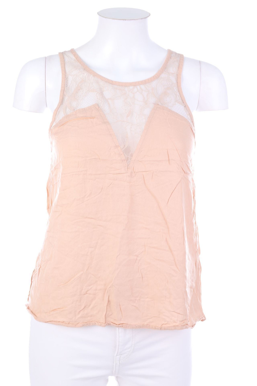 H&M - Blusentop mit Spitzen-Einsatz - D 34