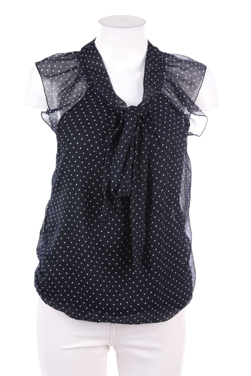 ONLY - Polka Dot-Blusentop mit Schluppe - D 34