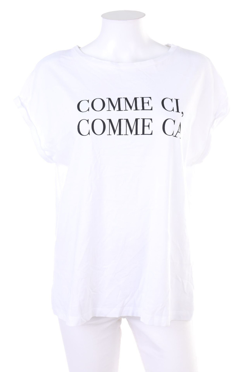 Buffalo - Kurzarm-Shirt mit Statement-Print - D 42