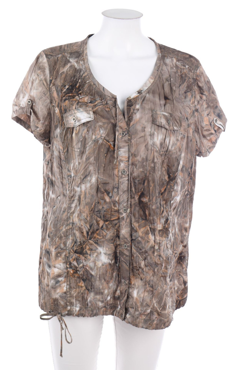 BEXLEYS - Kurzarm-Bluse mit Print - D 44