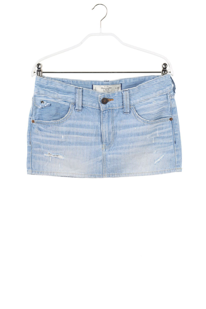Abercrombie & Fitch - Mini-Jeansrock mit Streifen - D 34