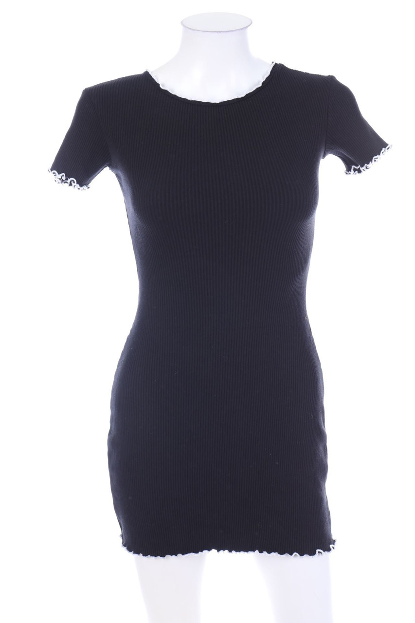 ZARA - Strick-Minikleid mit Rüschen - D 32