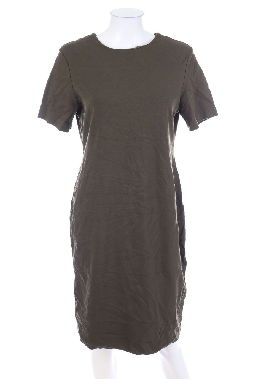 H&M - Kurzarm-Kleid aus Viskose-Mix - L