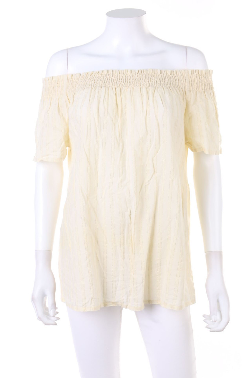 promod - Carmen-Bluse mit Glitzer - D 38