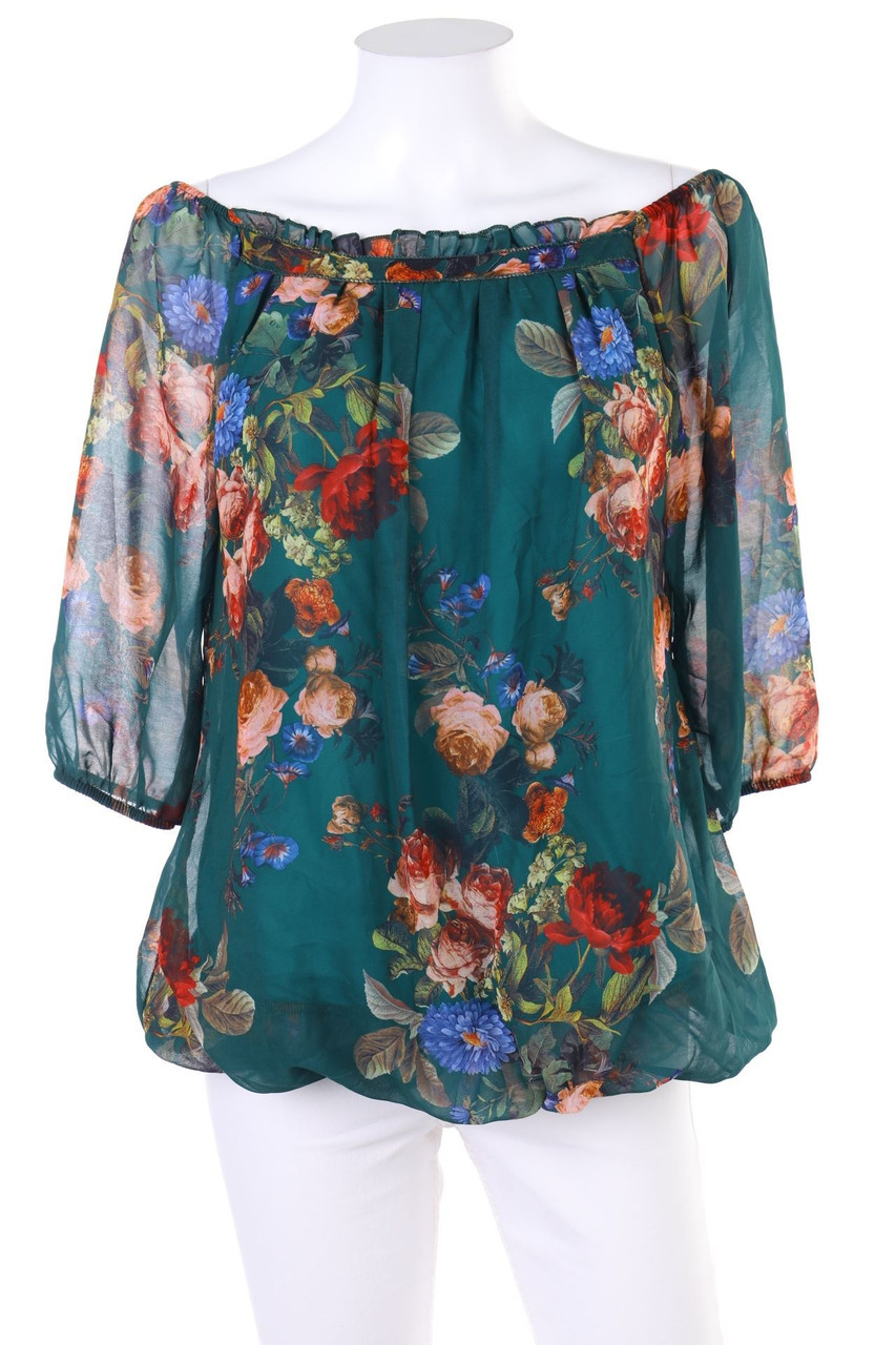 PRONTO - Carmen-Bluse mit Blumen-Print - S