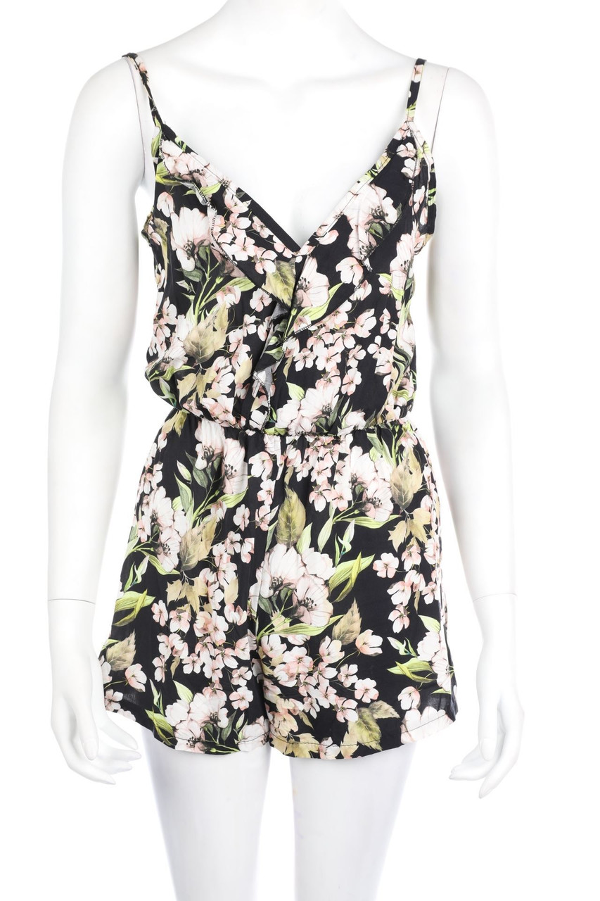 zebra - Playsuit mit Blumen-Print - S