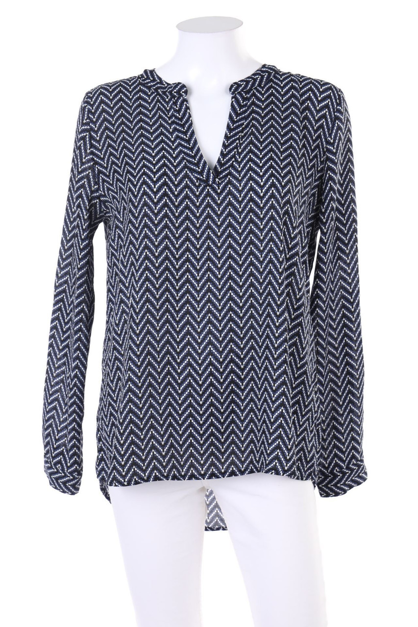 AMISU - Bluse mit Zickzack-Muster - S