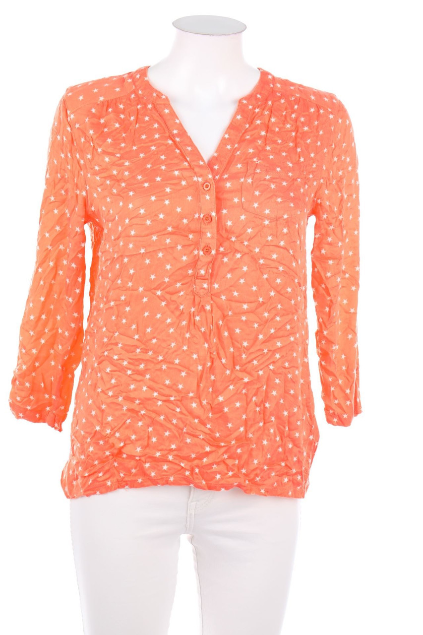 TOM TAILOR Denim - Bluse mit Krempel-Ärmeln - XS