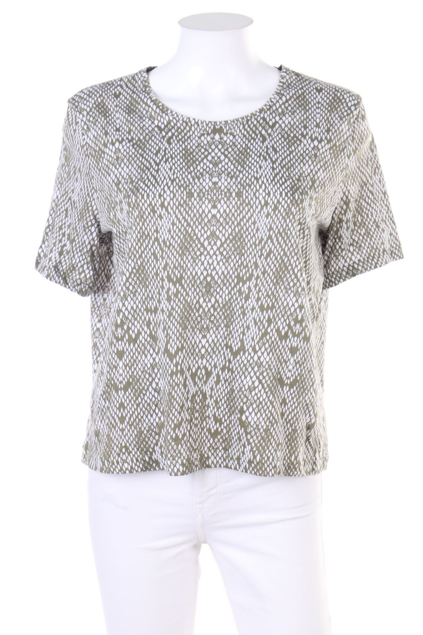 GERRY WEBER - Kurzarm-Shirt mit Animal-Print - D 44
