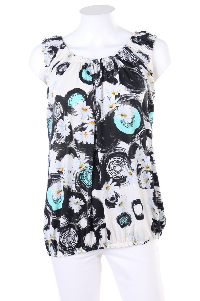 Ohne Label - Top mit Blumen-Print - D 34-36