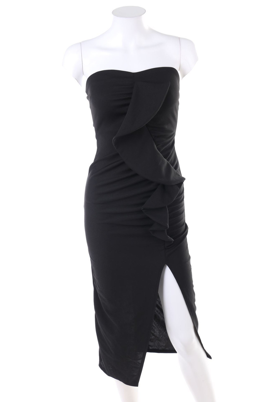 FASHION NOVA - Bandeau-Kleid mit Drapierung - S