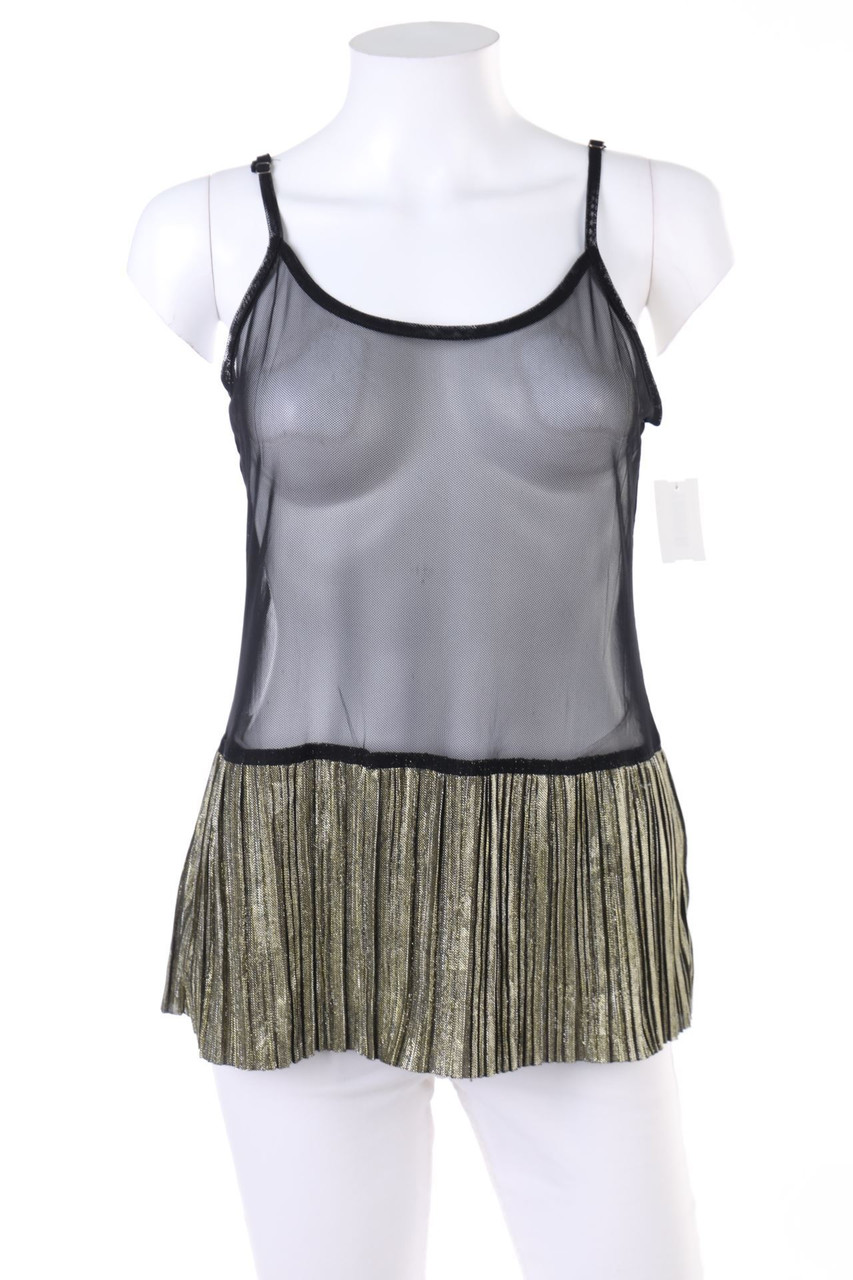 aaiko - Top mit Mesh-Einsatz - L