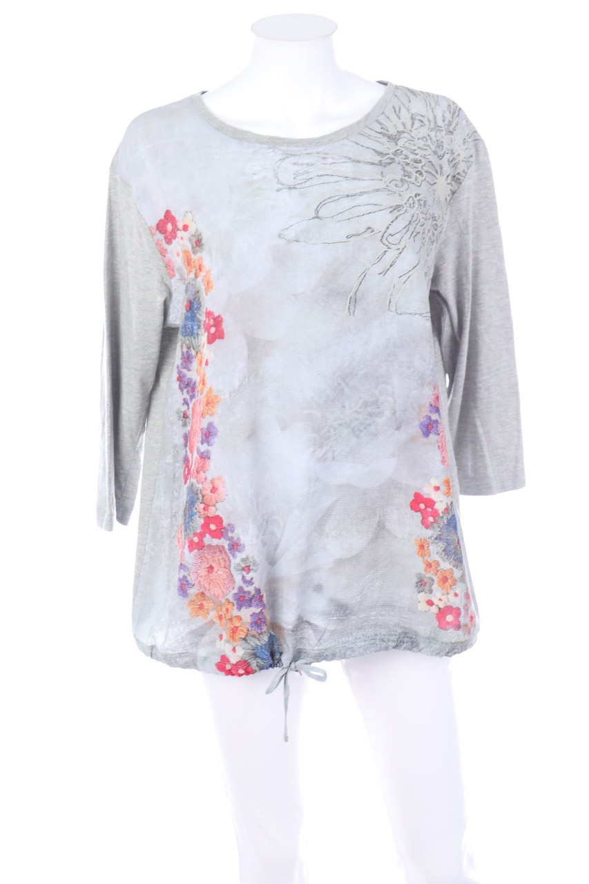 lecomte - 3/4-Arm-Shirt mit Blumen-Print - D 44